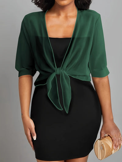 Hilma l Hvid bluse med åben front l Vanero