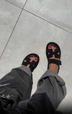 Damesandaler Syntetisk Læder | Slip-On Pasform Sommersandaler | Polstret Sål med Skridsikker Ydersål til Fritid & Hverdagsbrug | Vanero