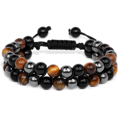 Jewelance  ProtectionBracelet | Dobbelt Lag Tiger's Øje Beskyttelse Armbånd | Vanero