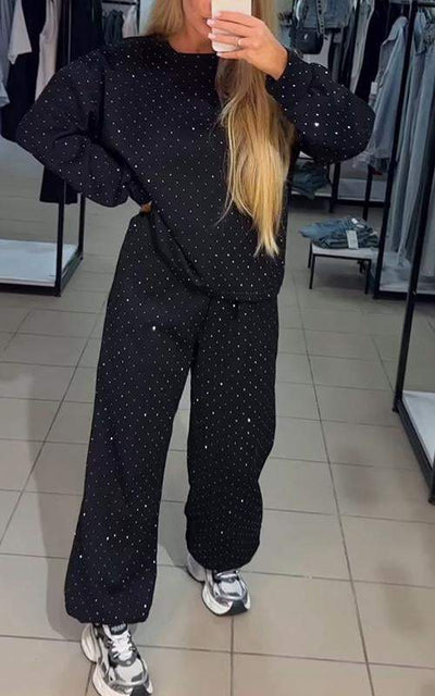 Adela l Diamond Sæt bestående af Pullover og Bukser l Vanero