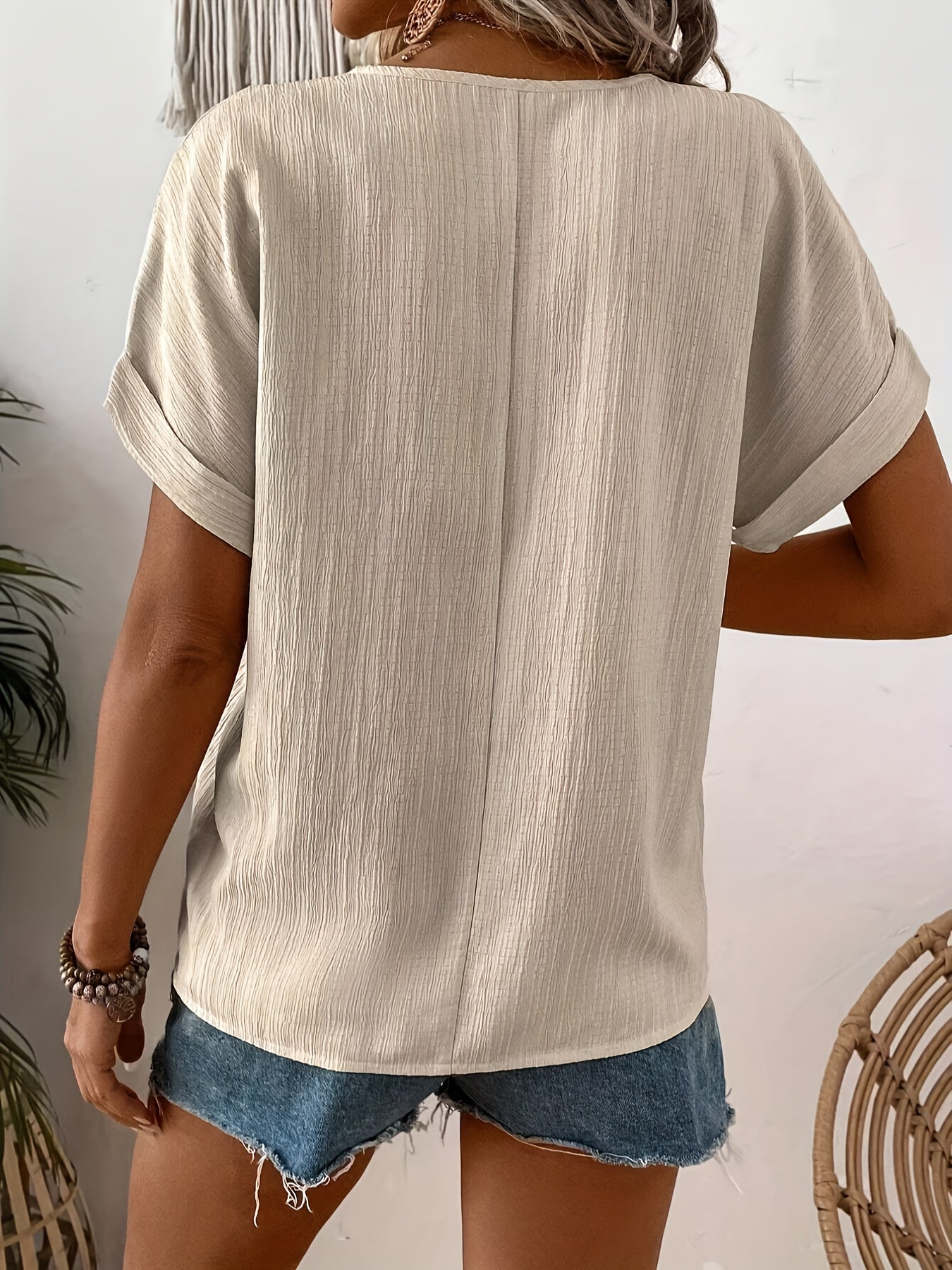 Tess l Abrikosfarvet bluse l Vanero