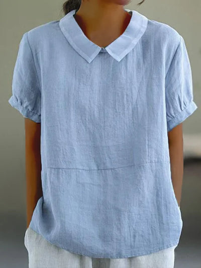 Amalie | Behagelig bluse med krave l Vanero