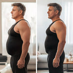 Herre Undertrøje Nylon-Spandex | Compression Fit Formende Vest | Støttezone Design til Daglig Brug & Lag-På-Lag Beklædning | Vanero