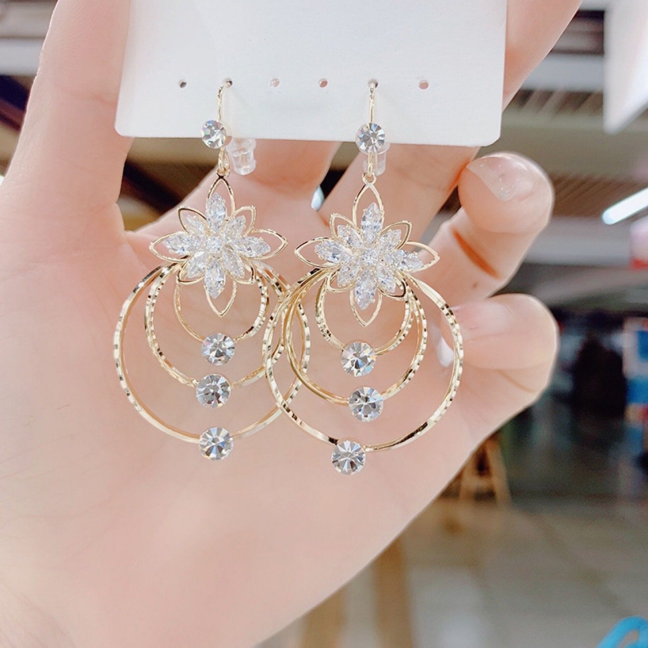 Jewelance |  Italiensk Stil Elegante Øreringe | Vanero