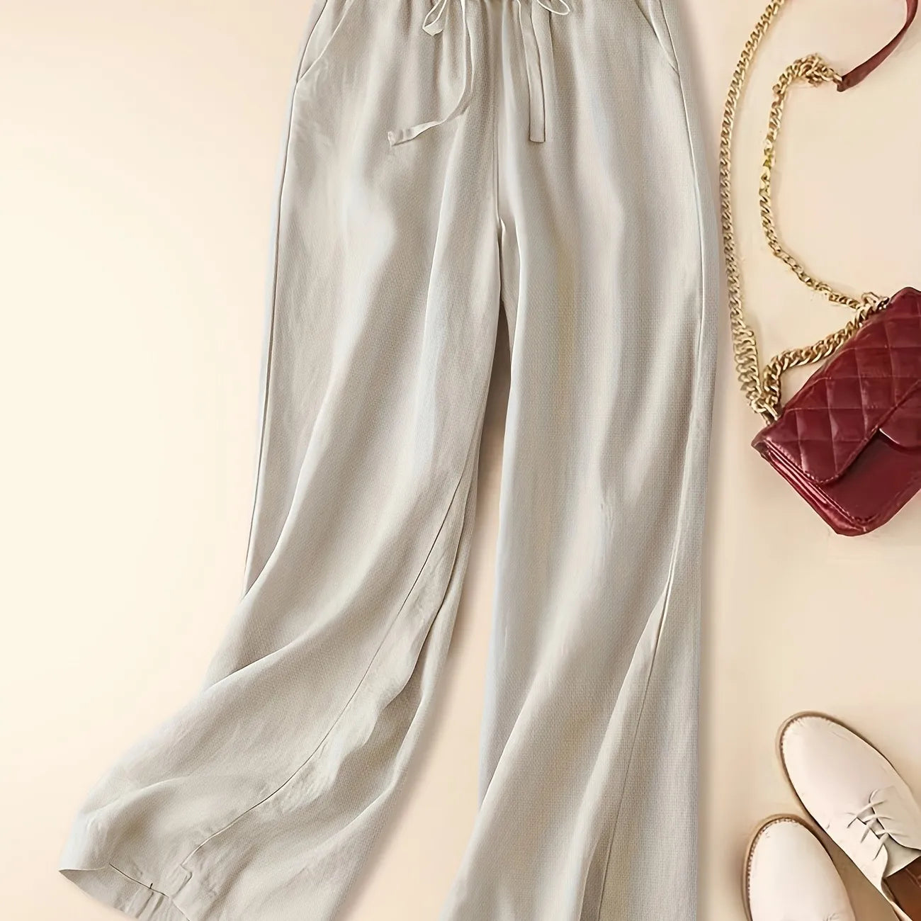 Tina l Relaxed Linen Pants l Vanero