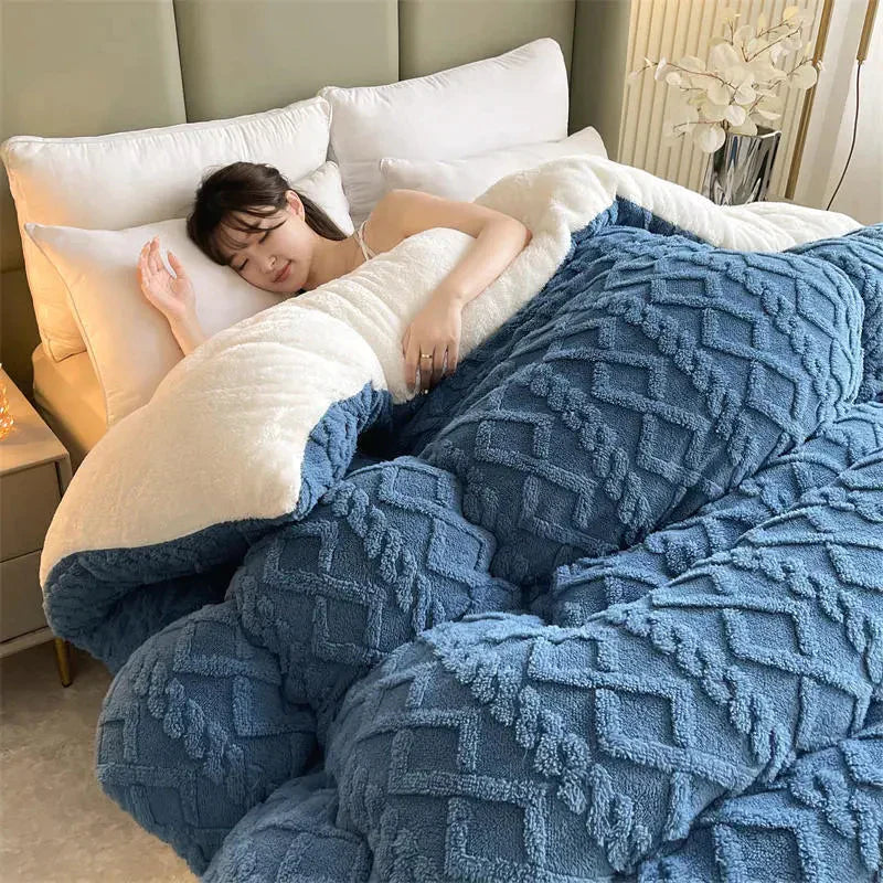 SnugHaven | Elegant Vinterdynebetræk i Fleece l Vanero