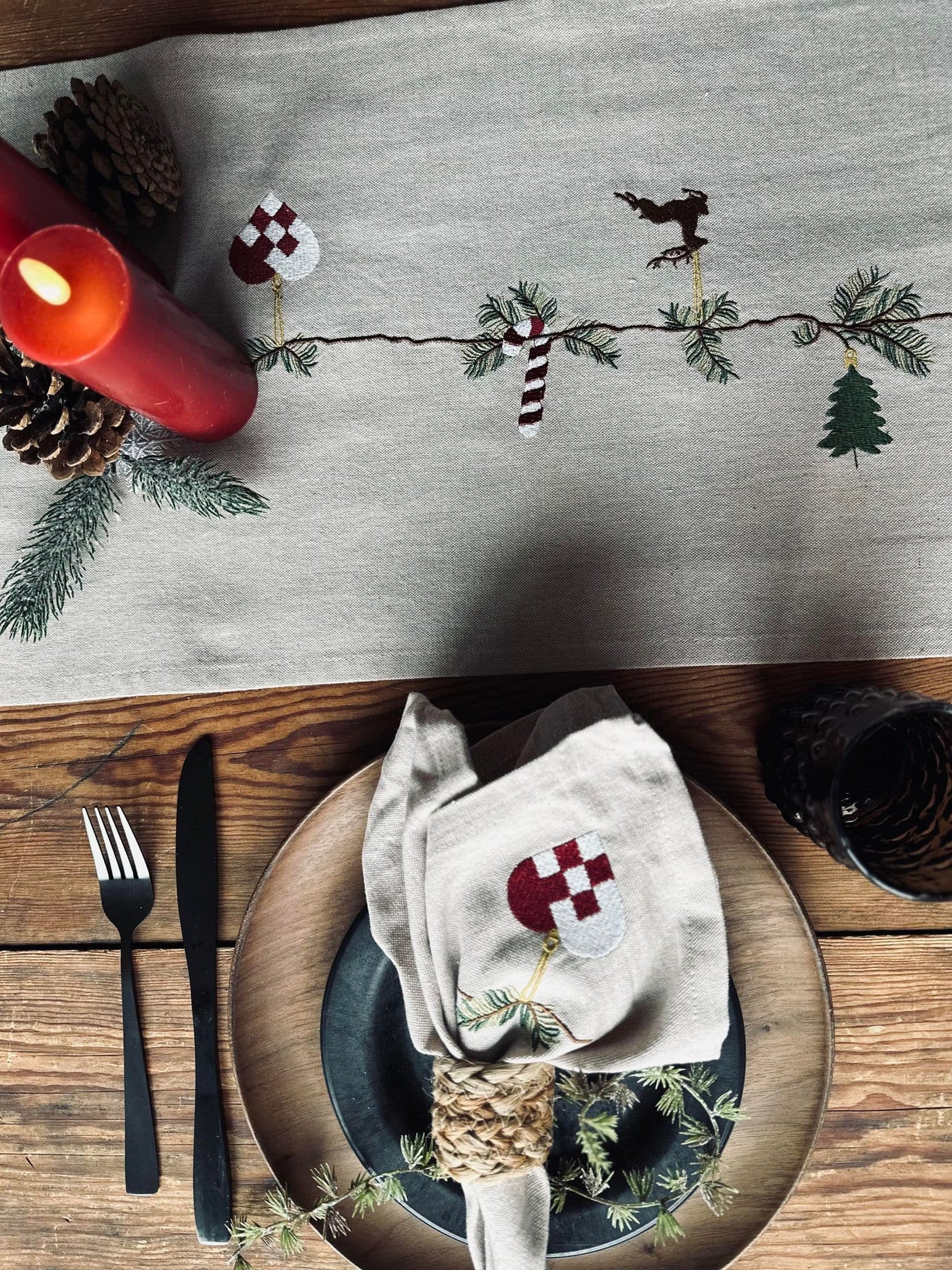 Bordløber Jul Nostalgi | 30x180cm | Vanero