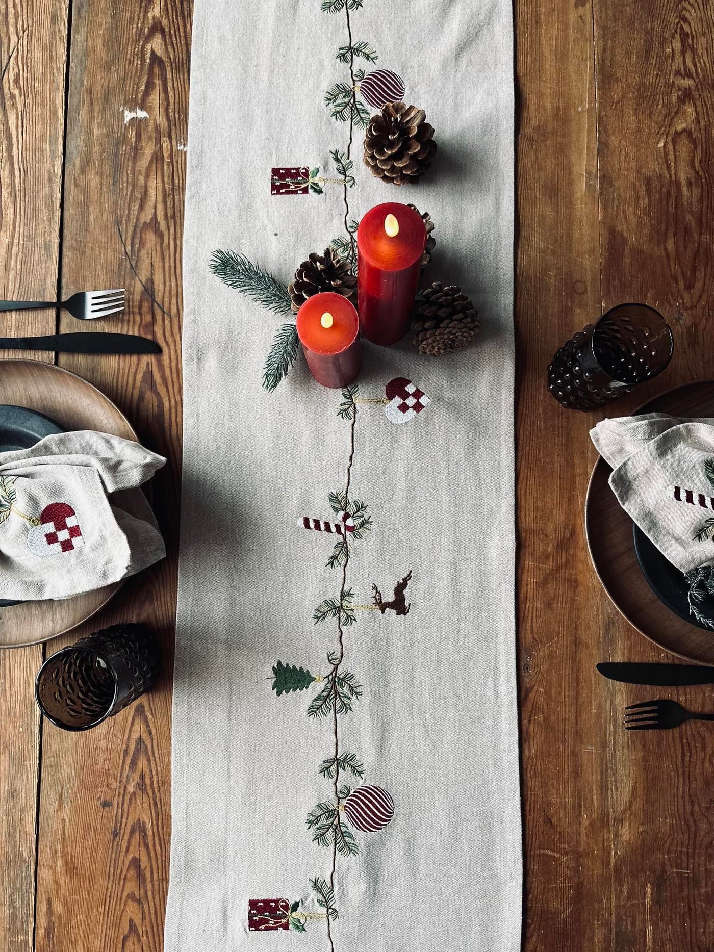 Bordløber Jul Nostalgi | 30x180cm | Vanero