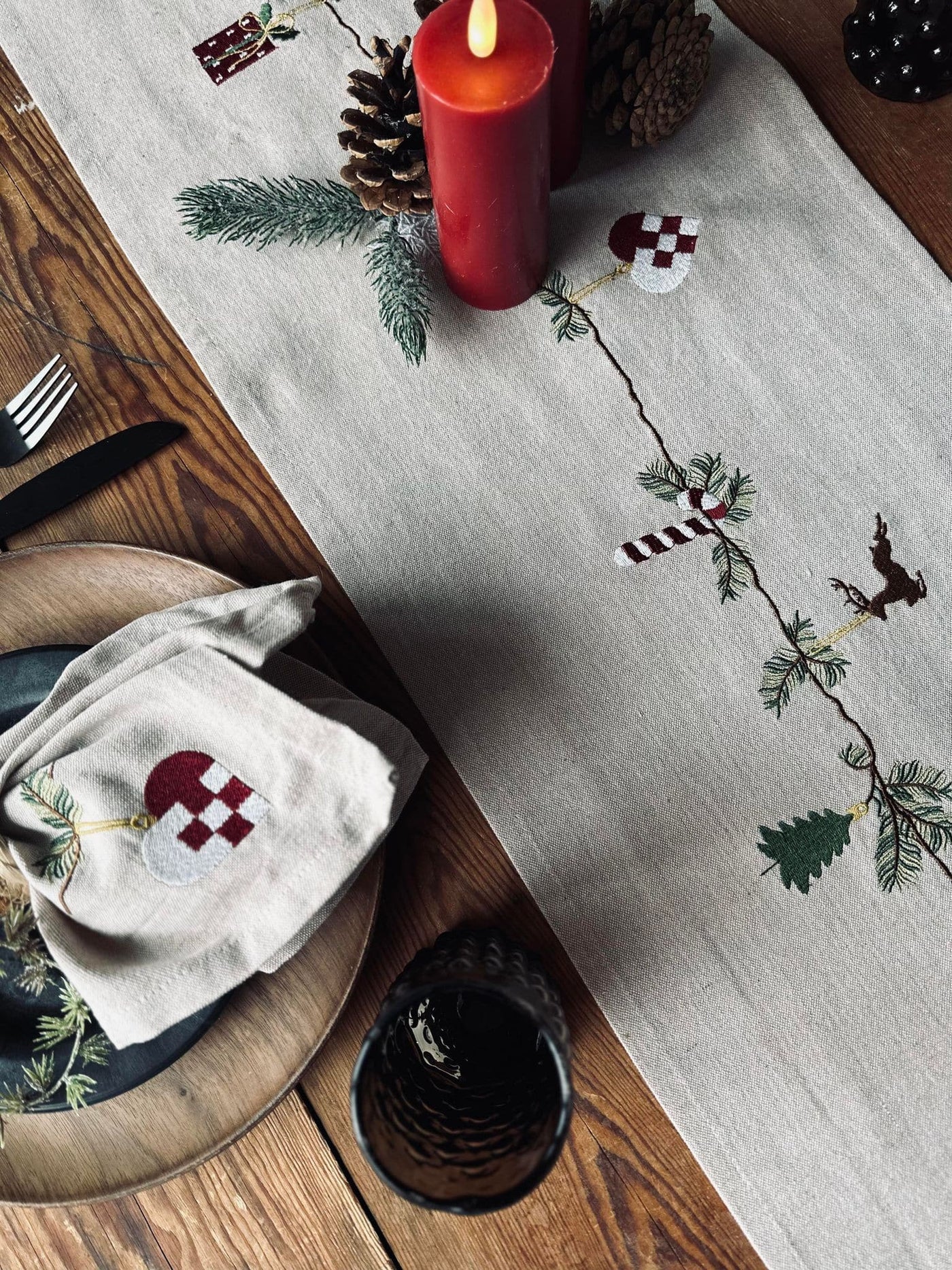 Bordløber Jul Nostalgi | 30x180cm | Vanero