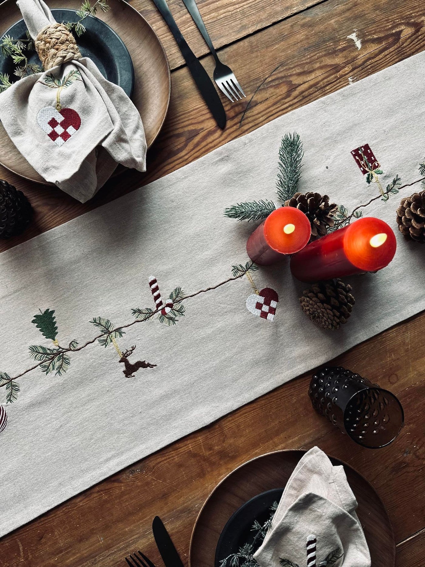 Bordløber Jul Nostalgi | 30x180cm | Vanero