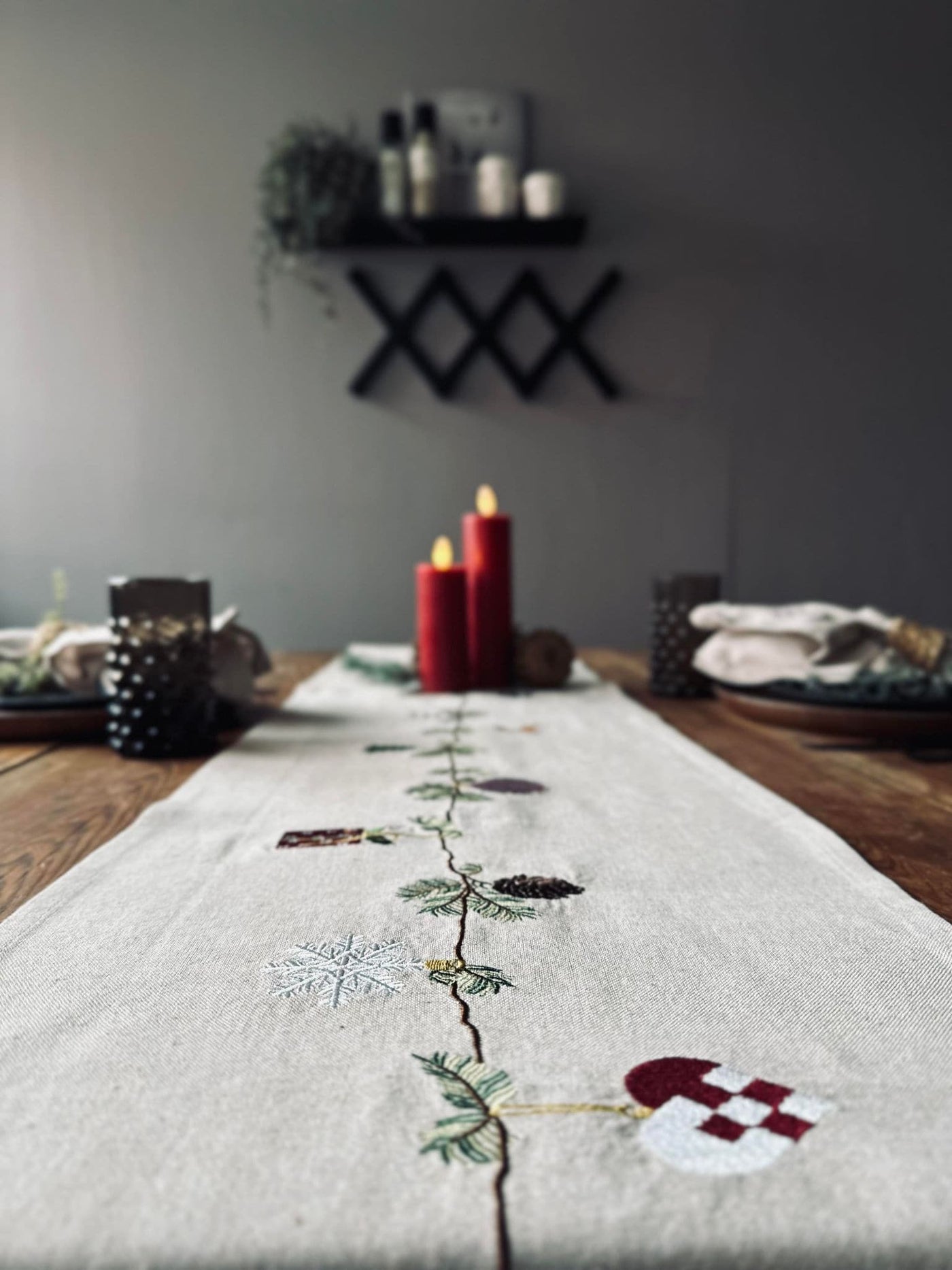 Bordløber Jul Nostalgi | 30x180cm | Vanero