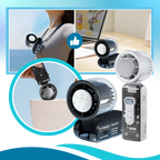 Mini Ventilator Med Højhastighedskøling | USB Genopladelig Foldbar Ventilator Med LED-Display | Bærbar Personlig Køling | Vanero
