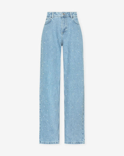 Glimmerjeans | Denim Glitter Skinnende Jeans l Vanero