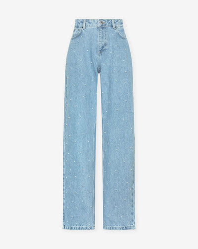 Glimmerjeans | Denim Glitter Skinnende Jeans l Vanero