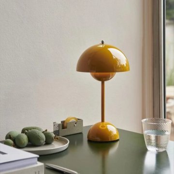 Glowlampe | Moderne Svampe Bordlampe Med Farverigt Lys | Vanero