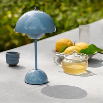 Glowlampe | Moderne Svampe Bordlampe Med Farverigt Lys | Vanero