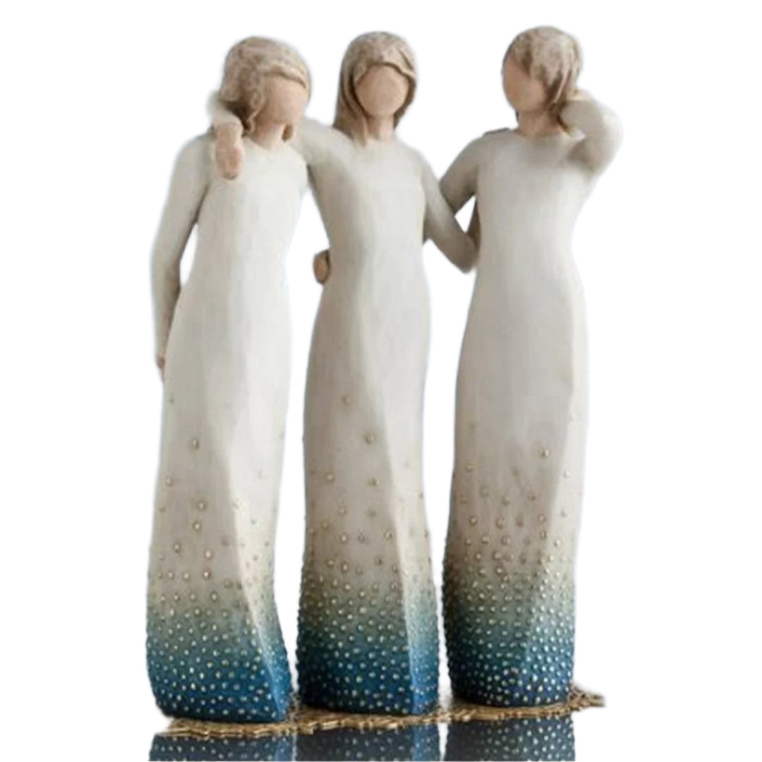 SisterSoul Resin Figur | Hjerteligt Søsterskab Ornament | Vanero
