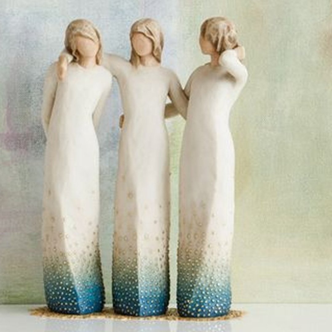 SisterSoul Resin Figur | Hjerteligt Søsterskab Ornament | Vanero