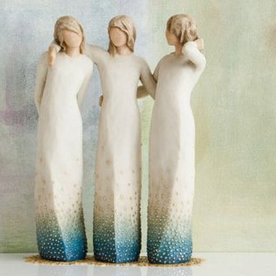 SisterSoul Resin Figur | Hjerteligt Søsterskab Ornament | Vanero