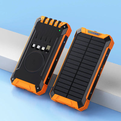 SunCharge | Solcelle Powerbank - Bærbar Oplader med Flere Porte til Alle Enheder | Vanero