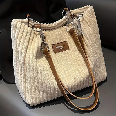 Yara | Sophisticated taske i ribbet velour l Vanero
