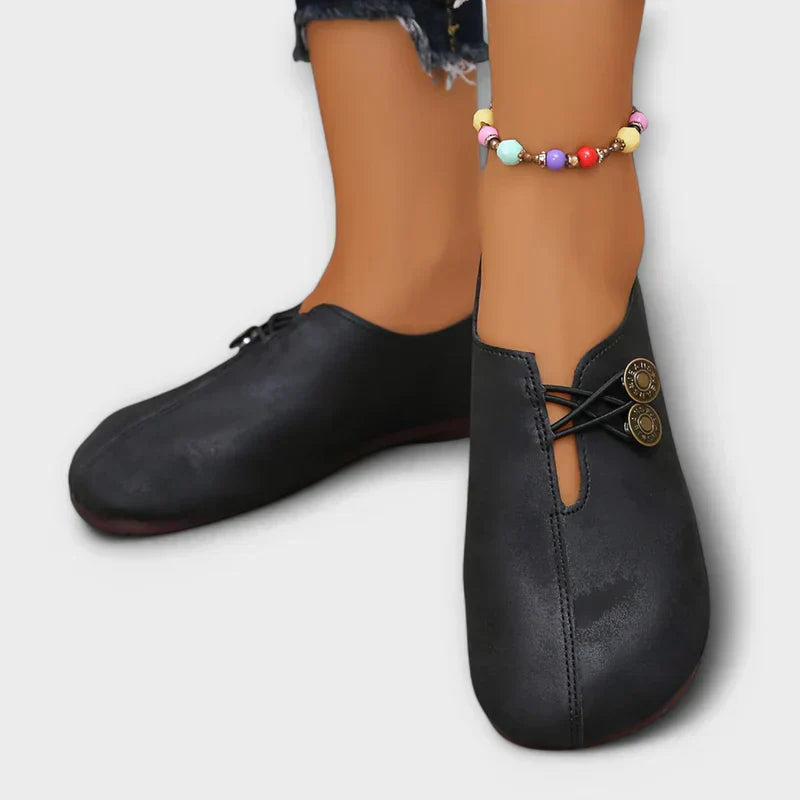 Astrid | Komfortabel Suède Loafer med Antislip Sål l Vanero