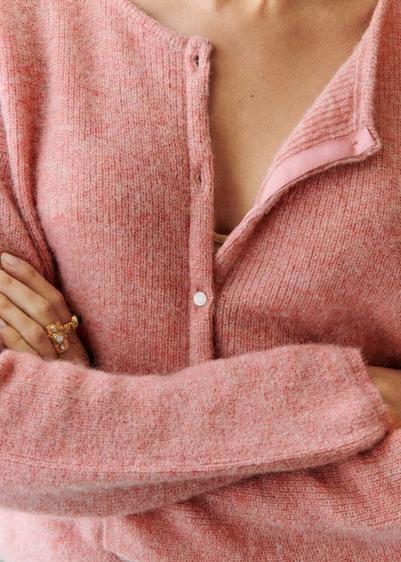 Joseline Strikmateriale | Afslappet Pasform Cardigan | Åben Front til Daglig Brug & Lag-På-Lag Styling | Vanero