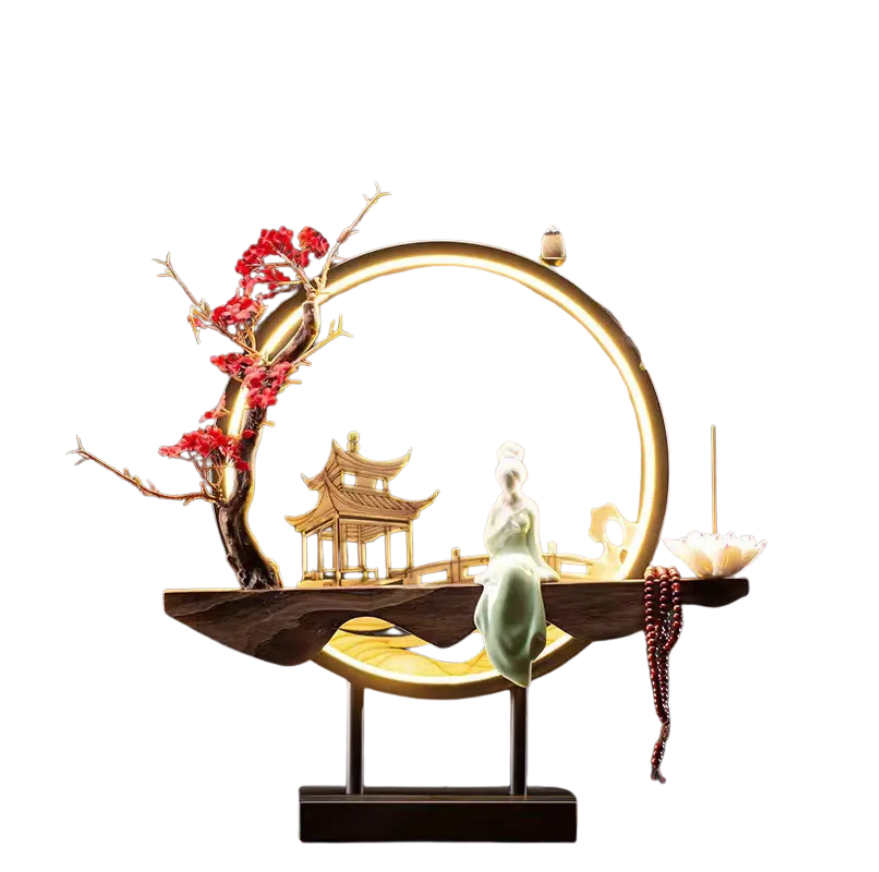 AncientGlow | Håndlavet Keramisk Lampe med Røgelse | Vanero