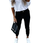 Damebukser | Elastisk Tekstilkonstruktion Design Med Praktiske Lommer | Hverdagsbrug & Afslappede Outfits | Vanero