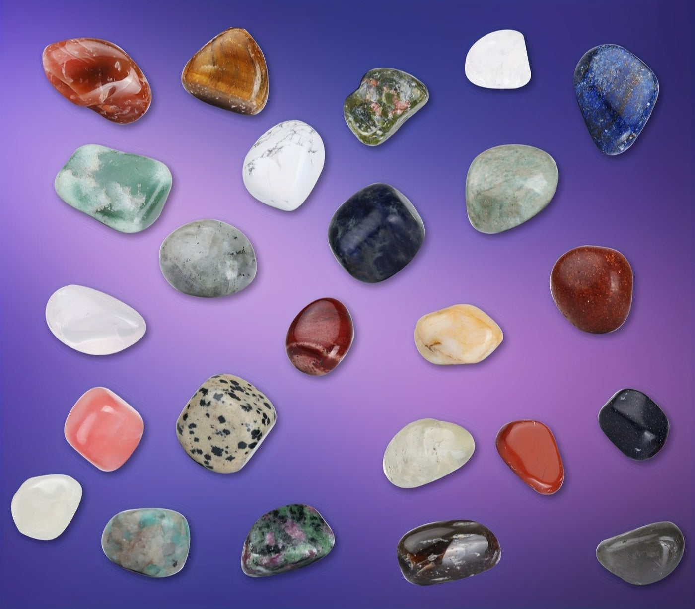 1 Stk. Jule-Ædelstens | Adventskalender, 24 Naturkrystaller | Vanero