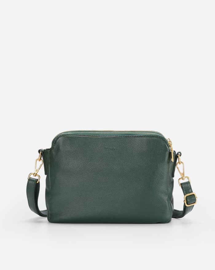 Dame Crossbody Taske PU-Læder | Multi-Rums Rejsetaske Design | Justerbar Rem Til Hverdag & Rejser | Vanero