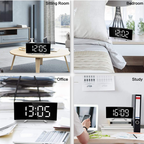 Vækkeur | Digitalt LED-Display | Dobbelt Alarm & Snooze Funktion | Vanero