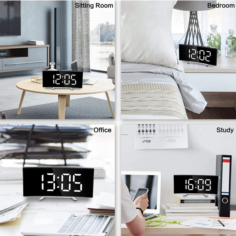 Vækkeur | Digitalt LED-Display | Dobbelt Alarm & Snooze Funktion | Vanero