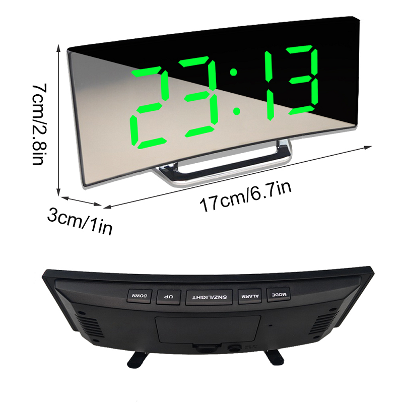 Vækkeur | Digitalt LED-Display | Dobbelt Alarm & Snooze Funktion | Vanero