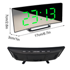 Vækkeur | Digitalt LED-Display | Dobbelt Alarm & Snooze Funktion | Vanero