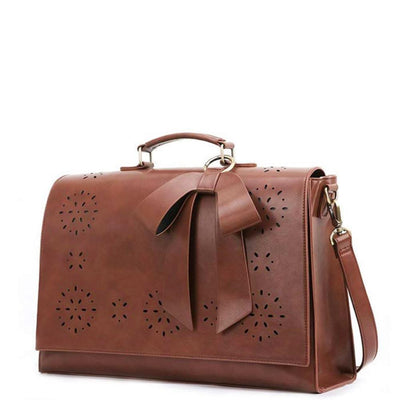 Elegant Skuldertaske | Udsmykket Design | Sløjfe-Dekoration | Vanero