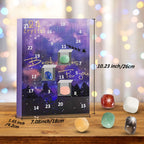 Adventskalender | 24 Naturkrystaller | Jule Nedtælling Sæsondekoration | Vanero