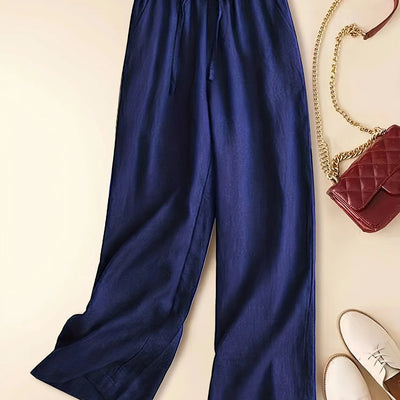 Tina l Relaxed Linen Pants l Vanero