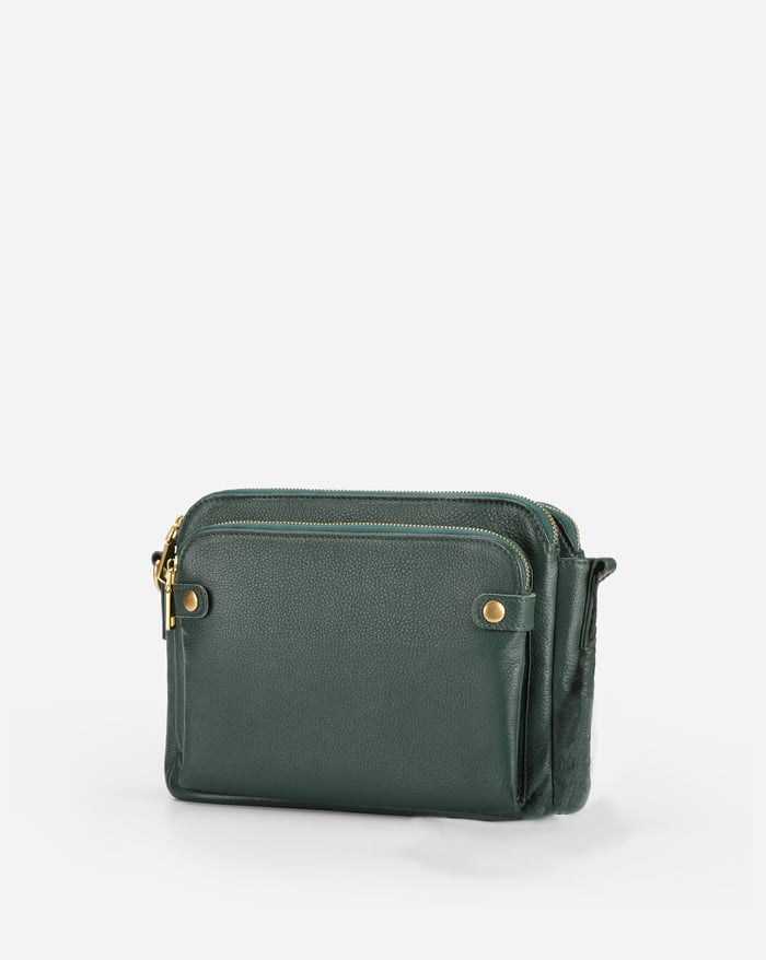 Dame Crossbody Taske PU-Læder | Multi-Rums Rejsetaske Design | Justerbar Rem Til Hverdag & Rejser | Vanero
