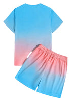 Herre Sommersæt | Todelt Sæt | T Shirt Og Shorts Til Hverdagsbrug | Vanero