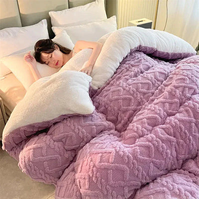 SnugHaven | Elegant Vinterdynebetræk i Fleece l Vanero