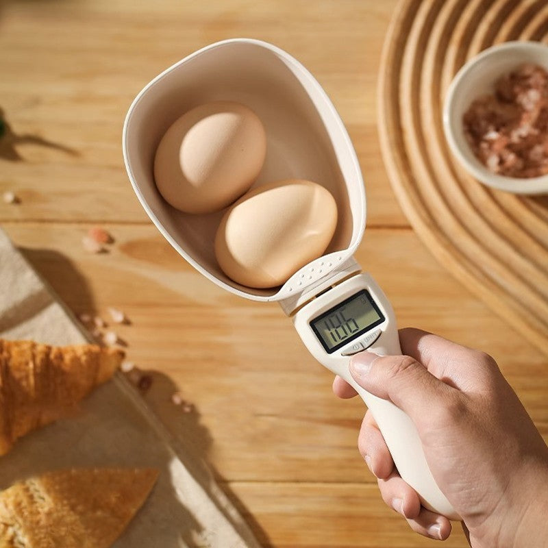 Digital Måleske Med LCD Display | Køkkenredskab Til Portionering Af Ingredienser | Aftagelig Ske Op Til 800 g | Vanero