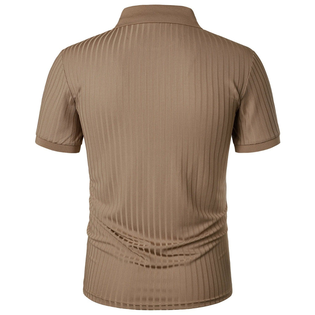 Herre Polo T-Shirt Bomuldsblanding | Afslappet Pasform Polo | Knaplukning og Kortærmet Design til Fritids- og Hverdagsbrug | Vanero