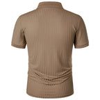 Herre Polo T-Shirt Bomuldsblanding | Afslappet Pasform Polo | Knaplukning og Kortærmet Design til Fritids- og Hverdagsbrug | Vanero