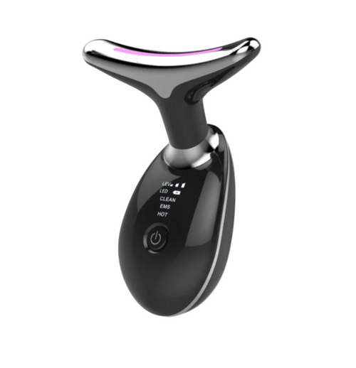 Ansigtsmassager Med Mikrostrøm & LED | Genopladelig Hudplejeenhed Design | Ansigt Hals & Kæbelinje Pleje | Vanero
