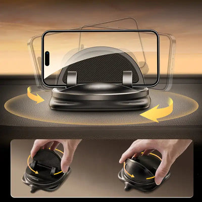 360° RotateX | Drejbar Telefonholder til Bil Sort | Vanero