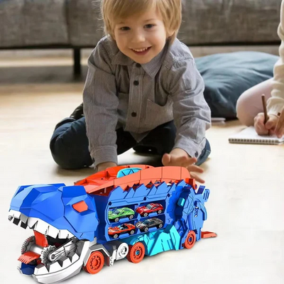 DinoTracks l DINOSAURER TRANSFORMER MED SKIDEBANER & BILER l Vanero