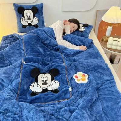 CozyNest | Varmt Tæppe Med Pude | Vanero