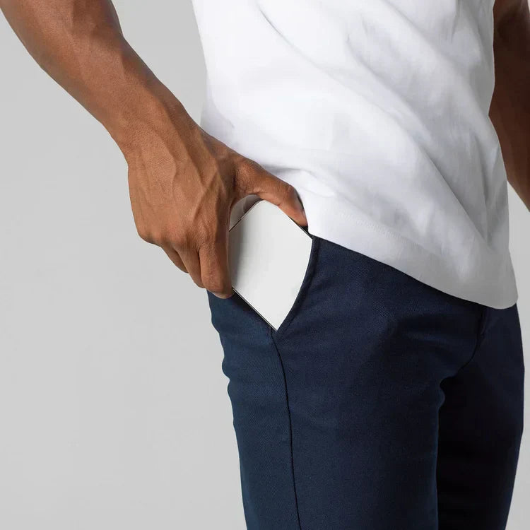 Herre Chinos Strækmateriale | Regular Fit Fritidsbukser | Alsidigt Design Til Hverdag & Formelle Anledninger | Vanero