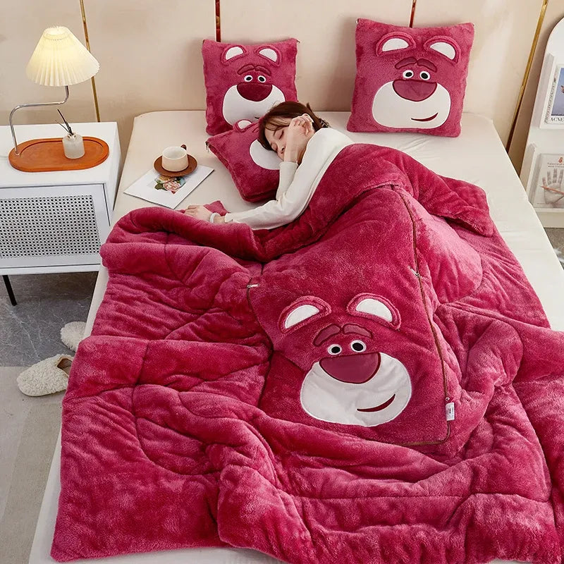 CozyNest | Varmt Tæppe Med Pude | Vanero